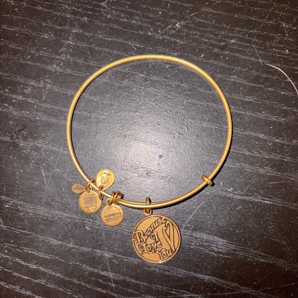 Alex and Ani Gold Charm Bangle Bracelet
